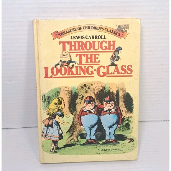 Through The Looking Glass Lewis Carroll John Tenniel Hardcover 1981 Vtg Alice - Picture 1 of 8